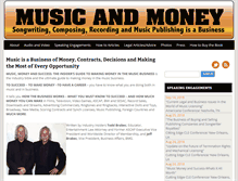 Tablet Screenshot of musicandmoney.com